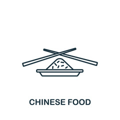 Chinese Food icon from fastfood collection. Simple line element Chinese Food symbol for templates, web design and infographics