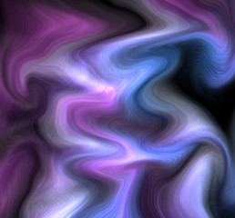 luxury violet and blue liquid, black background