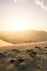 footprints in the sand