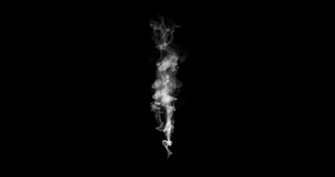 Clouds of smoke on a black background.