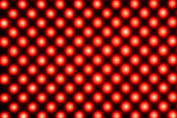 Red led background on grunge surface