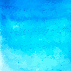 Fototapeta na wymiar Beautiful blue watercolor background/ Vector illustration
