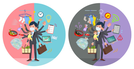 flat type mask businessman_mulch task switch
