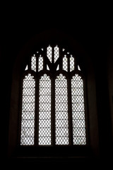 Avebury (England), UK - August 05, 2015: Window in Avebury church, Wiltshire , England, United Kingdom.