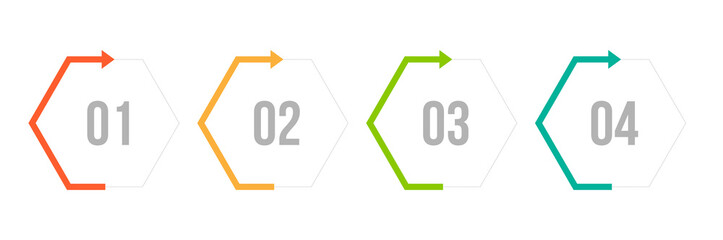 Minimal Business Infographics template. Timeline with 4 steps, options and marketing icons .Vector linear infographic with four conected elements. Can be use for presentation.