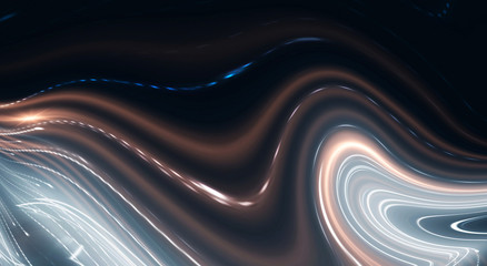 Luxury abstract fluid art, ink blur background, classic blue, gold. Liquid acrylic, epoxy futuristic painting.