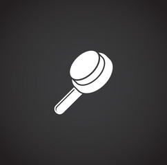 Barber related icon on background for graphic and web design. Creative illustration concept symbol for web or mobile app