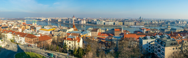 Fototapeta na wymiar Panoramic views of Budapest