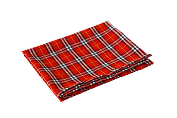 Placemat, Scotch pattern, red-white-black on white background