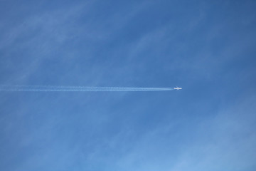 airplane in the sky