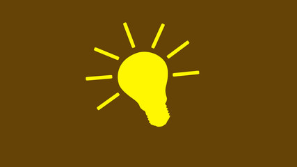 Yellow light bulb icon,bulb icon,New bulb icon