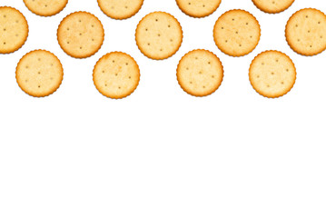 crackers cookie on a white background