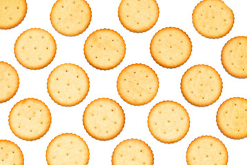 crackers cookie on a white background