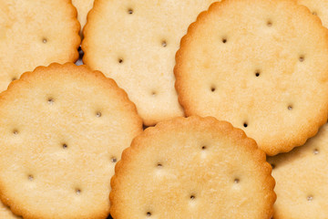 crackers cookie on a white background