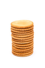 crackers cookie on a white background