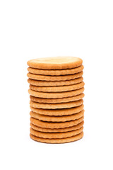 crackers cookie on a white background