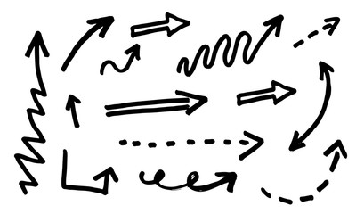 Huge vector set of business, social, technology hand drawn elements doodles and icons