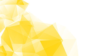 Abstract yellow and white polygon background