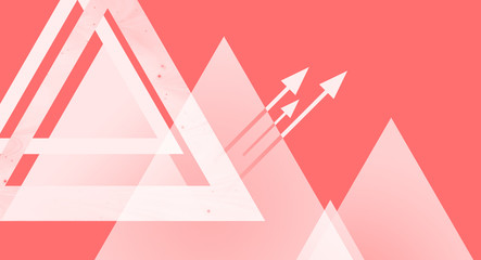 Abstract background with red arrows