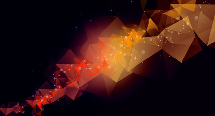 Abstract polygon background vector illustration