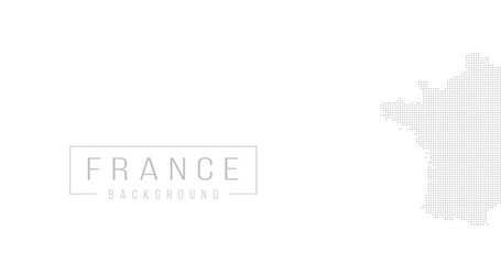 France country map backgraund made from halftone dot pattern, Vector illustration isolated on white background