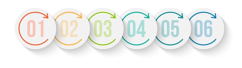 Minimal Business Infographics template. Timeline with 6 steps, options and marketing icons .Vector linear infographic with six conected elements. Can be use for presentation.