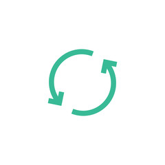 Refresh repeat icon vector arrow. Reload reset symbol circle loop