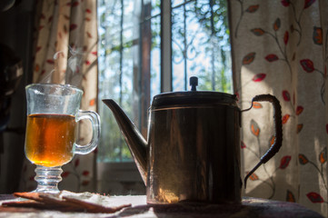 desayuno t&egrave; y tetera