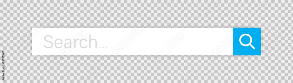 Aufkleber search bar vector isolated web element on transparent background. vector search bar boxes. ui templa