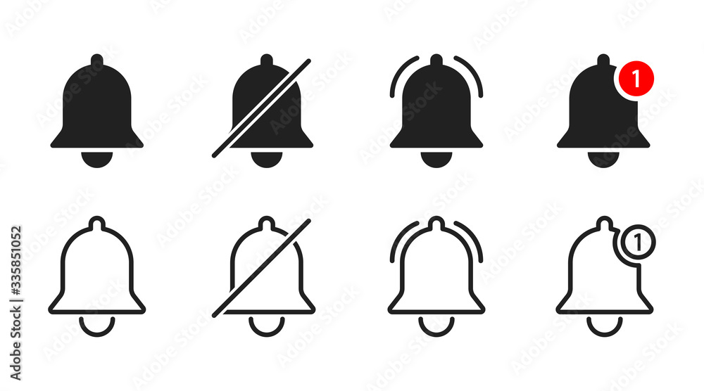 Poster notification vector icon isolated on white background. social media vector elements isolated. alert 