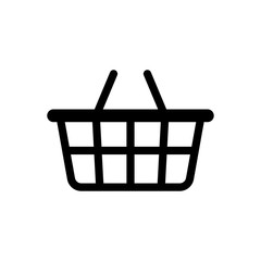 Basket icon. Vector isolated icon. Online shopping sign or symbol. Buy shop.