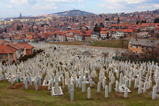 Cemetery at Kovaci, Sarajevo, Bosnia and Herzegovina