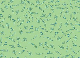 Tropical Leaves Seamless Pattern