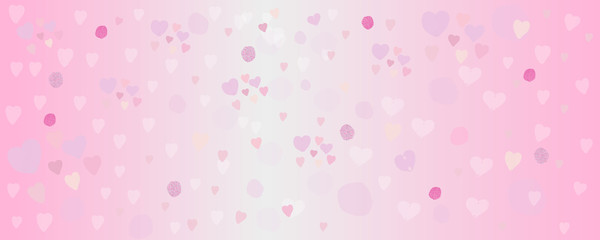 Happy Mother's Day greeting card pink abstract heart background. Valentine's, Birthday, Baby shower, Women's day etc banner style design