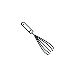 Vector whisk icon mixer. Kitchen beater cooking whisk bakery food blender