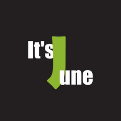 A funny phrase about the month of the year. Creative design on a dark background for printing on clothes and things.