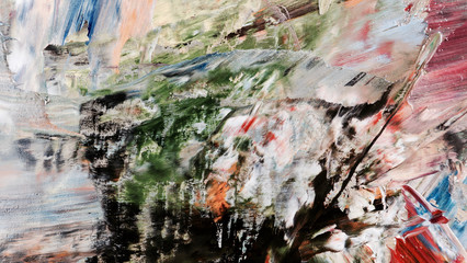 Colorful abstract background wallpaper. Modern motif visual art.  Mixtures of oil paint. Trendy...