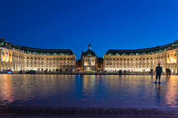 Fototapeta na wymiar Palais de la Bourse at Bordeaux, France
