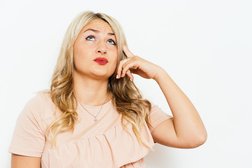 Fototapeta premium Woman thinks