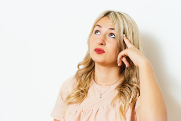 Obraz premium Woman thinks