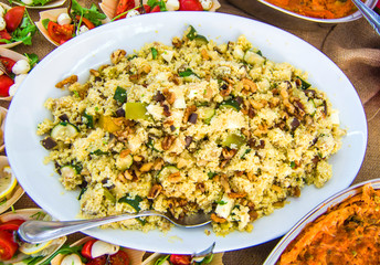 appetizers and snacks for your party or for your lunch:.vegetable couscous