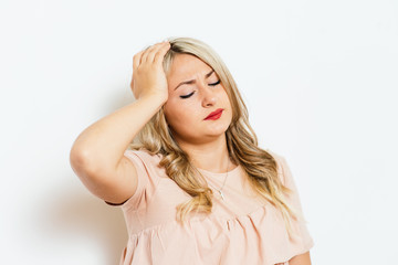 Fototapeta premium Woman Who Made A Mistake