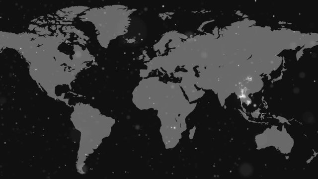 USA Coronavirus (COVID-19) Spreading World Map 4K Animation
