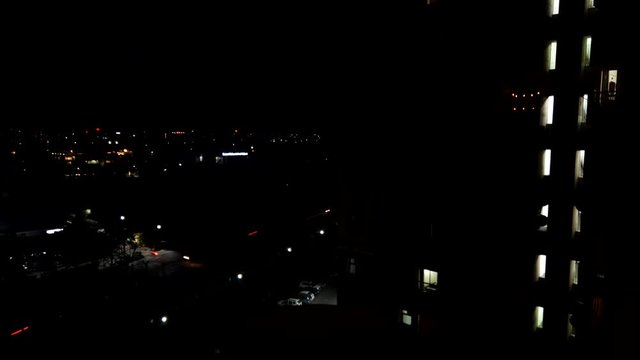 Gurugram, Haryana, India - 04/05/2020: Light turning off and candle burning and lighting in Indian city of Gurgaon at 9 PM for 9 minutes on 5th April for covid 19 or corona virus during lockdown.