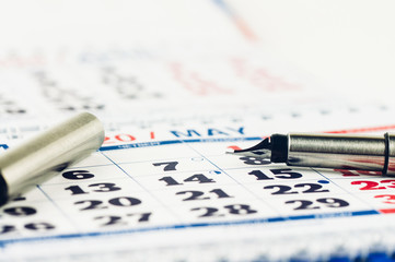 pen on the calendar, the concept of vacation planning