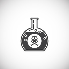 Acid related icon on background for graphic and web design. Creative illustration concept symbol for web or mobile app