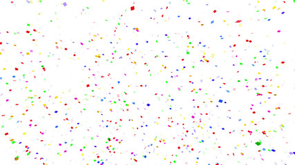 Colorful Confetti Particles Holiday Party 3D illustration background