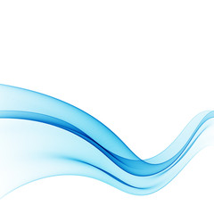 Blue abstract lines swoosh certificate speed smooth wave border background. Vector illustration