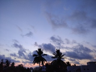 Fototapeta na wymiar Evening Sky during sunset