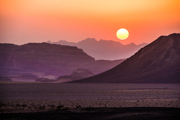 Wadi Rum Jordan Sunset